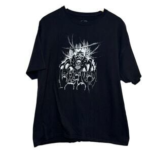 100% Cotton Giant Spider DJ Crowd Shot Graphic XL Black Champion T-Shirt